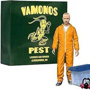 MEZCO TOYZ  Breaking Bad Jesse Pinkman 6" Action Figure - Orange Hazmat Suit  EE